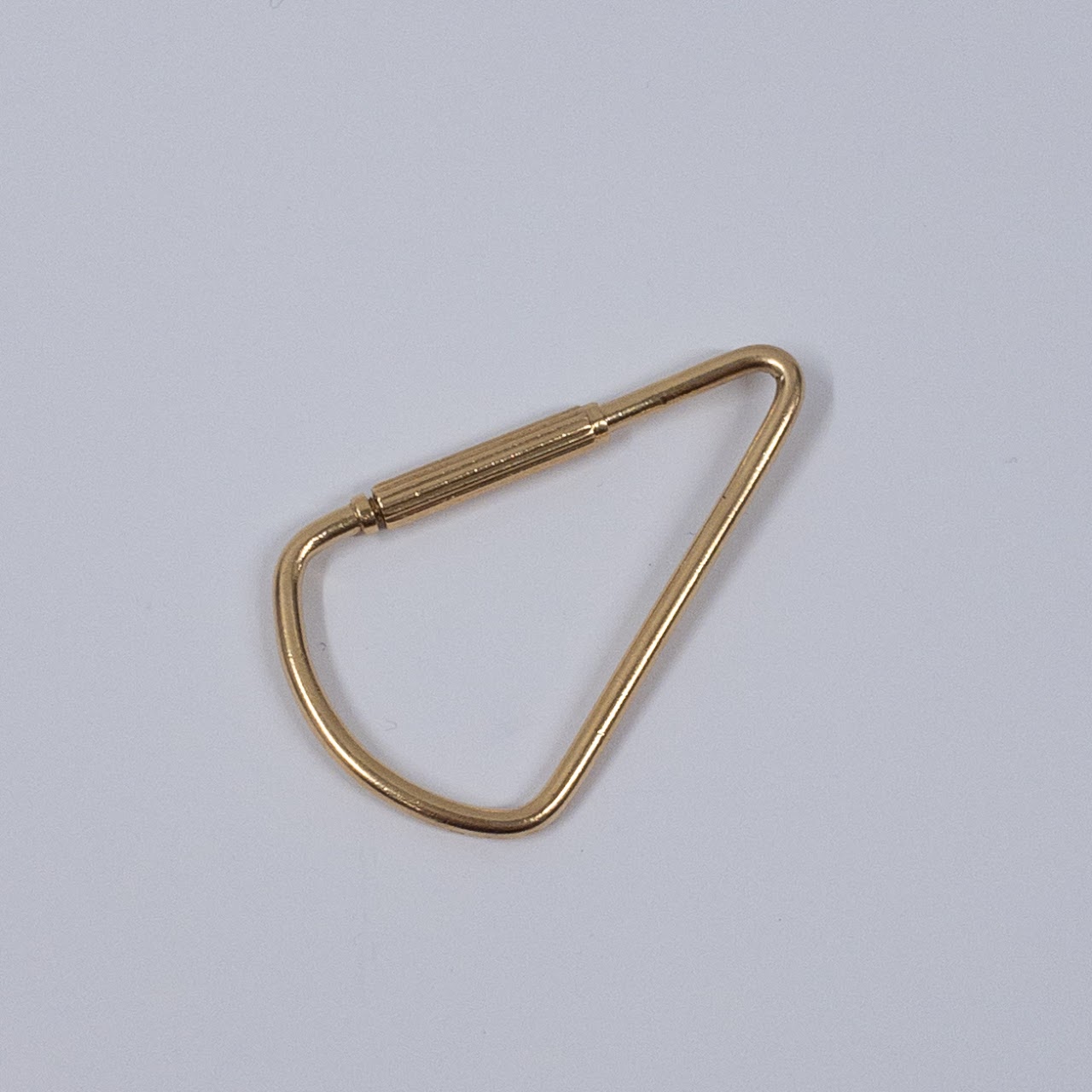 18K Gold Key Ring