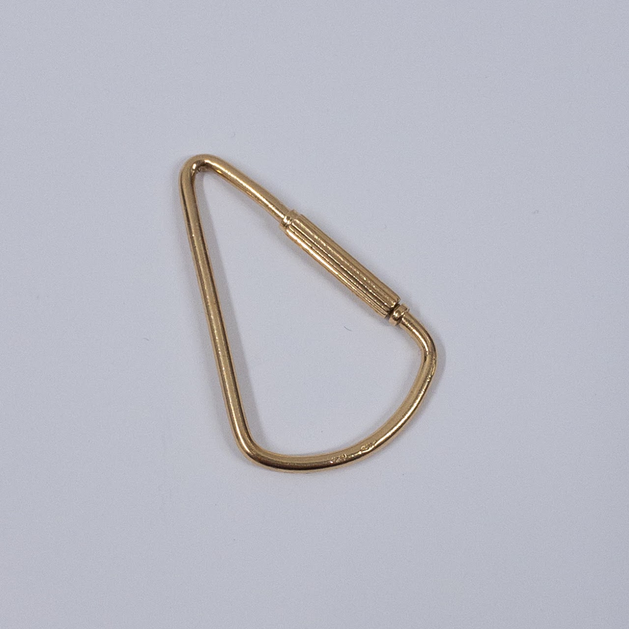 18K Gold Key Ring