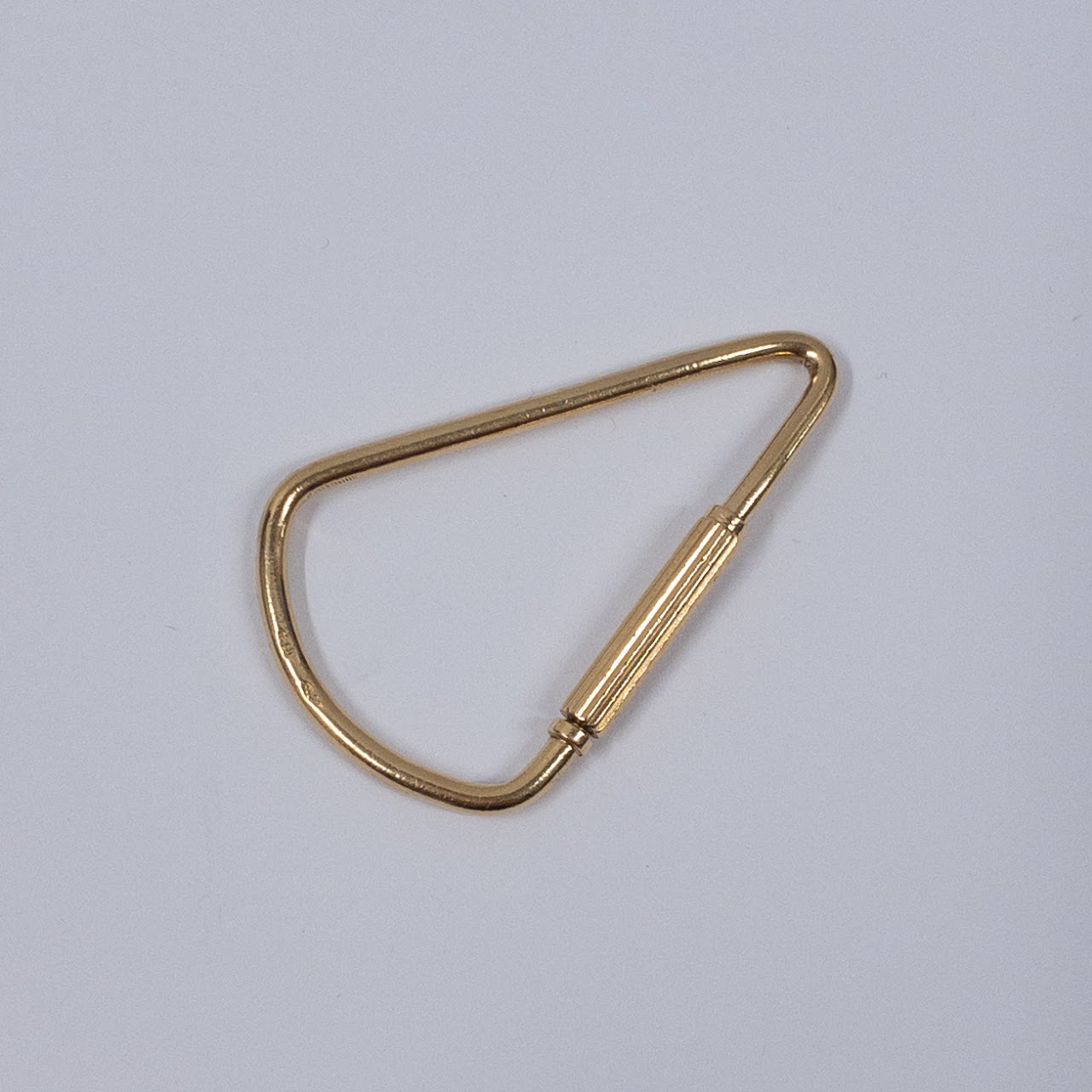 18K Gold Key Ring