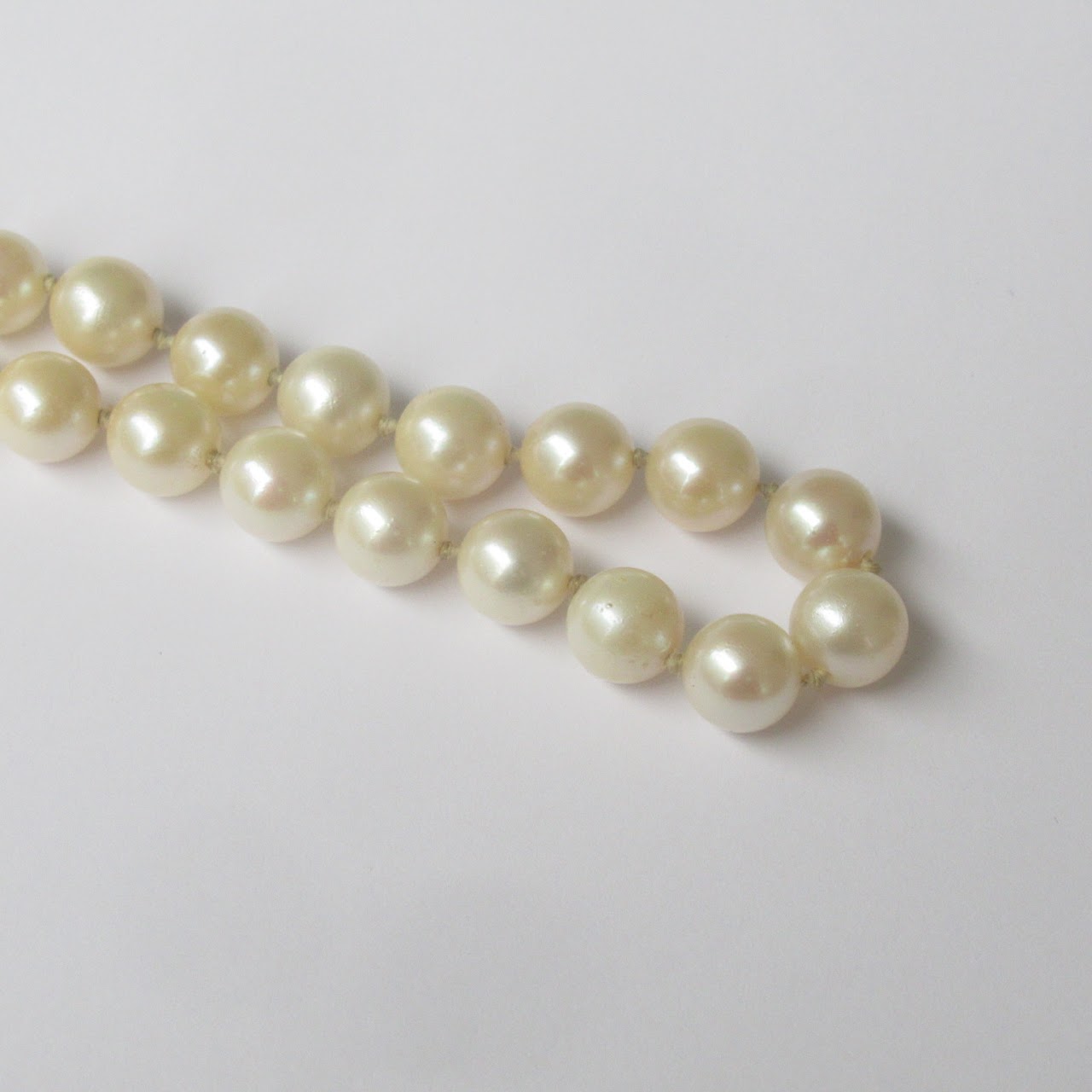 Pearl & 14K White Gold Necklace