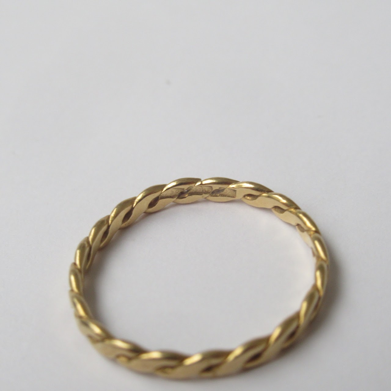 18K Gold Rope Ring