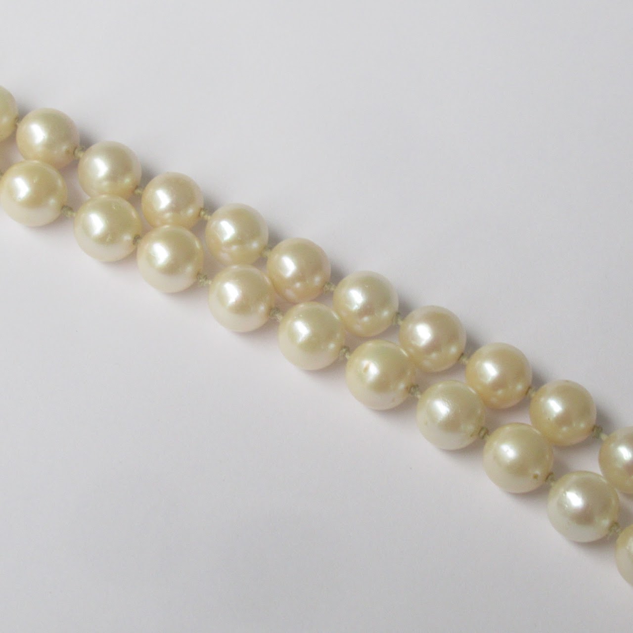 Pearl & 14K White Gold Necklace