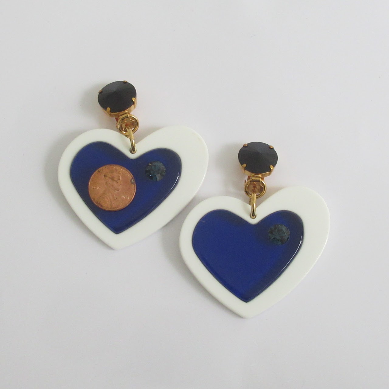 Miu Miu Heart Drop Earrings