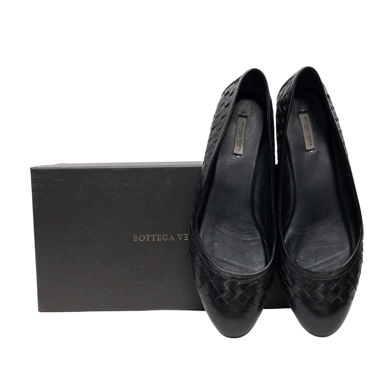 Bottega Veneta Woven Leather Flats