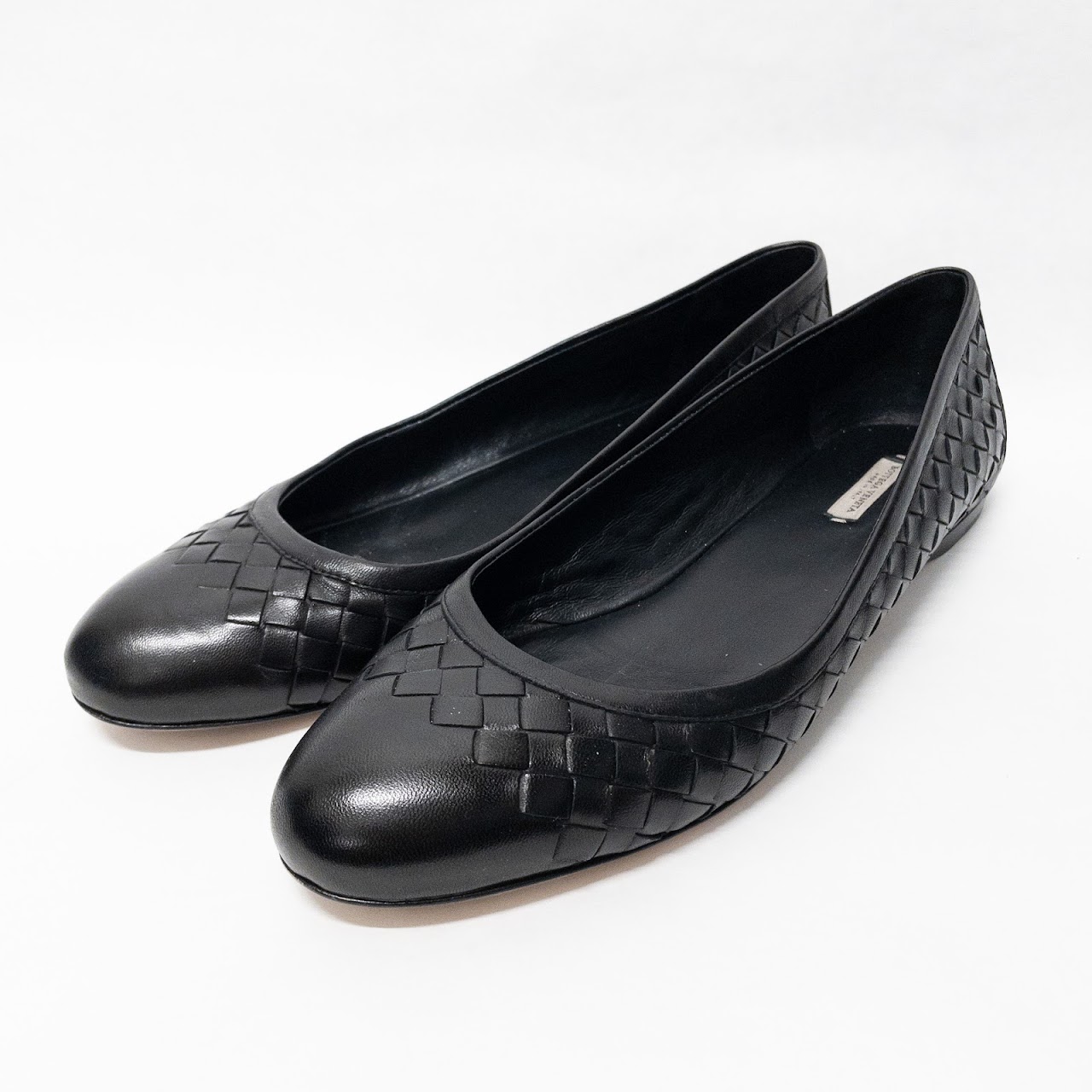 Bottega Veneta Woven Leather Flats