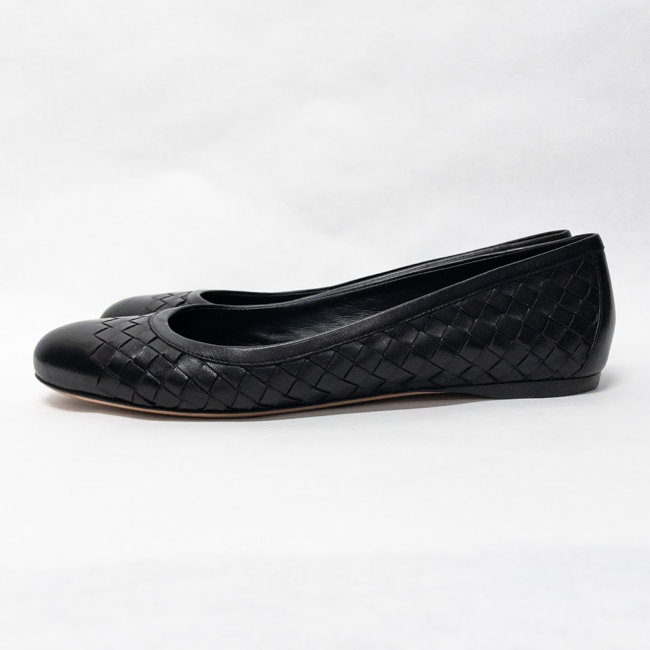 Bottega Veneta Woven Leather Flats