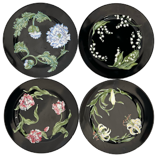 Tiffany & Co. 'Mrs. Delaney's Flowers' Salad/Dessert Plate Set