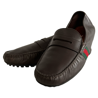 Gucci Classic Stripe Driving Shoes