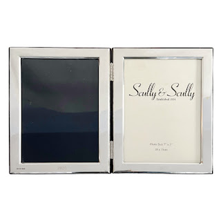 Sterling Silver Broadway & Co. for Scully & Scully Tabletop Double Photo Frame