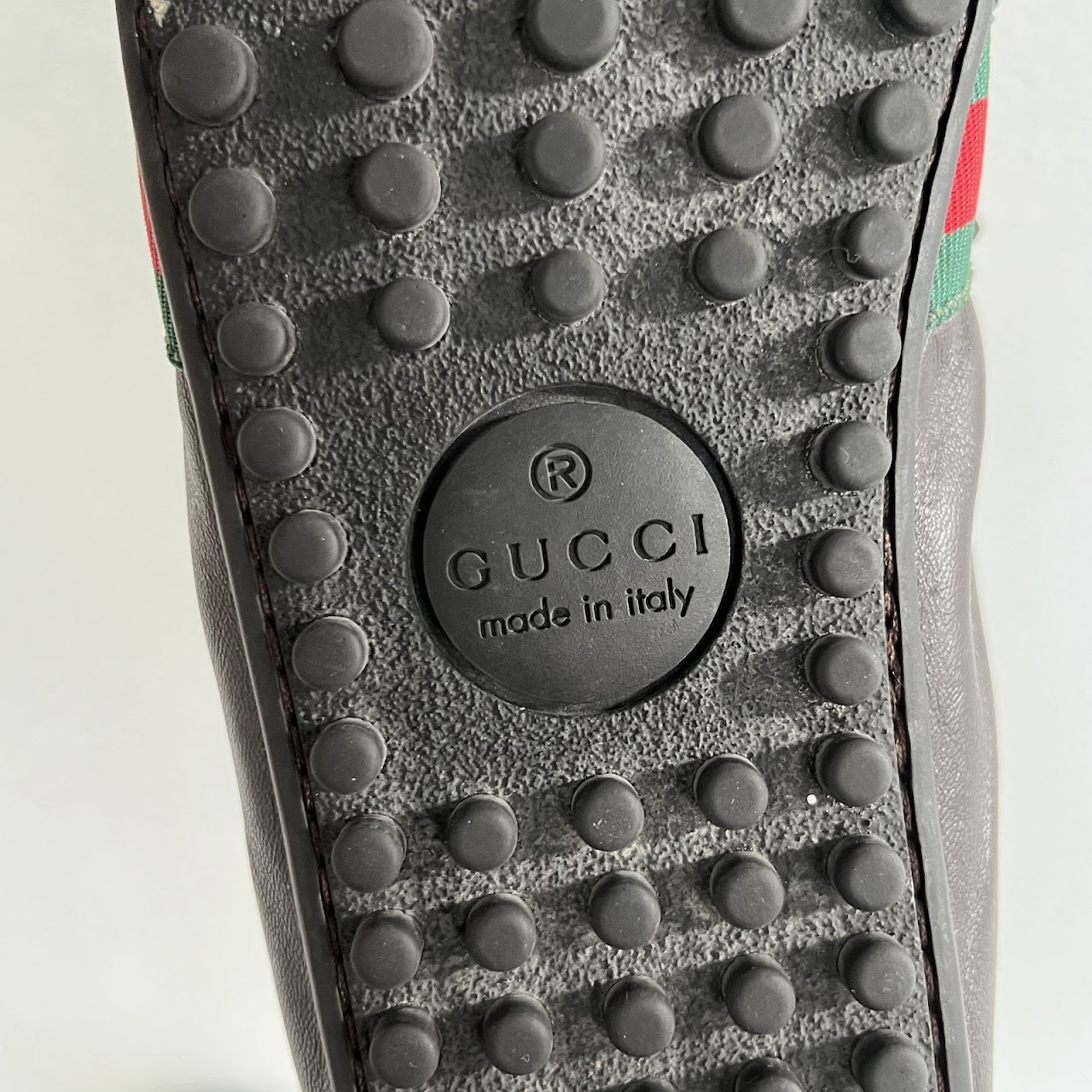 Gucci Classic Stripe Driving Shoes