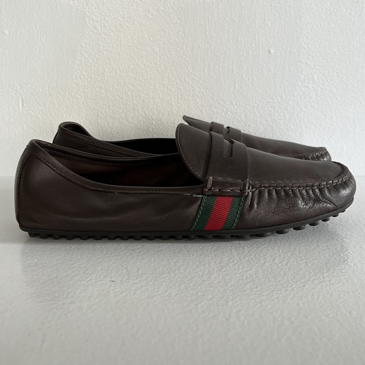 Gucci Classic Stripe Driving Shoes