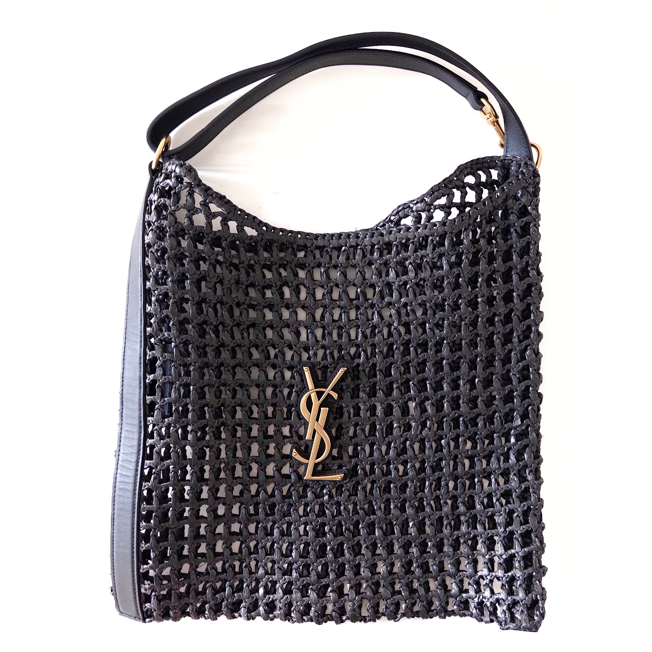 Yves Saint Laurent Oxalis Raffia Tote Bag