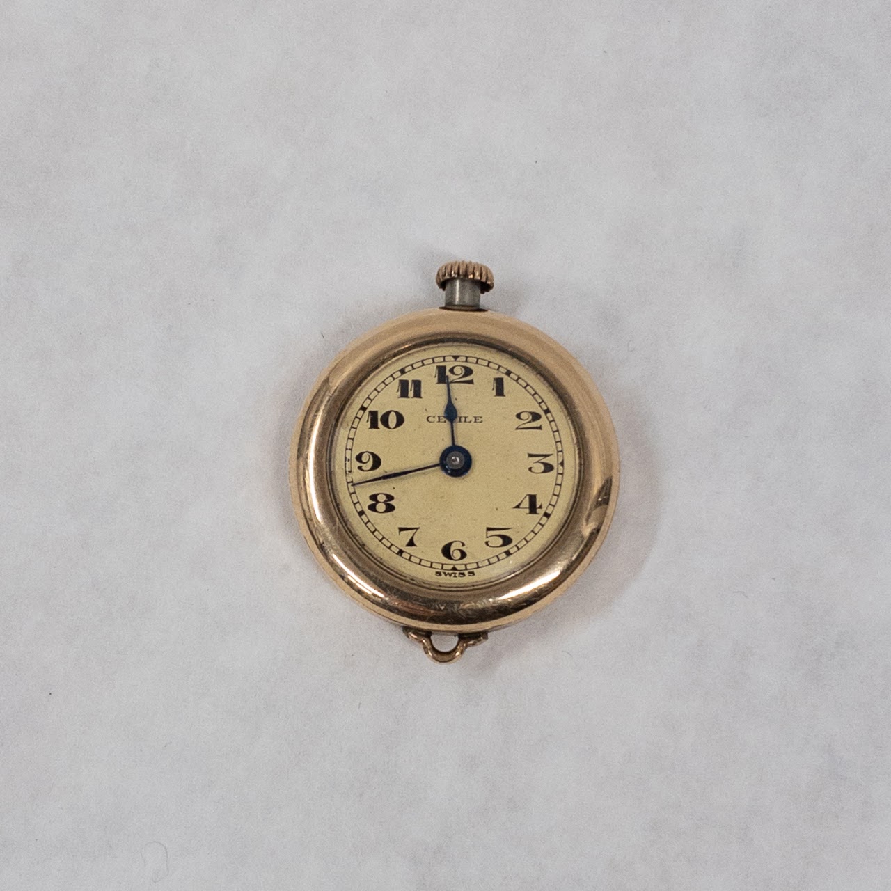 10K Gold Cecile Pendant Watch