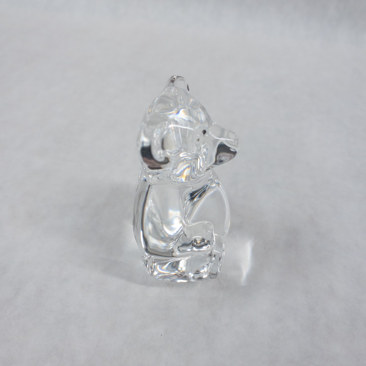 Steuben Crystal Teddy Bear Hand Cooler