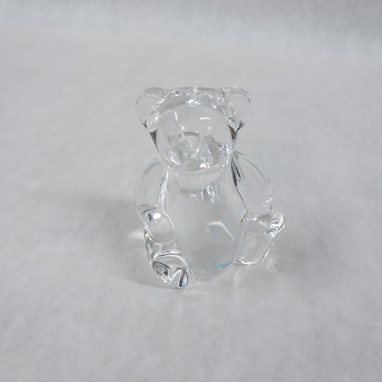 Steuben Crystal Teddy Bear Hand Cooler