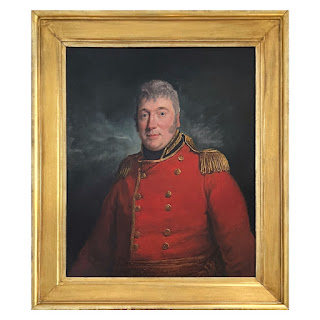 'Colonel William Hardy' Vintage Oil Portrait Painting