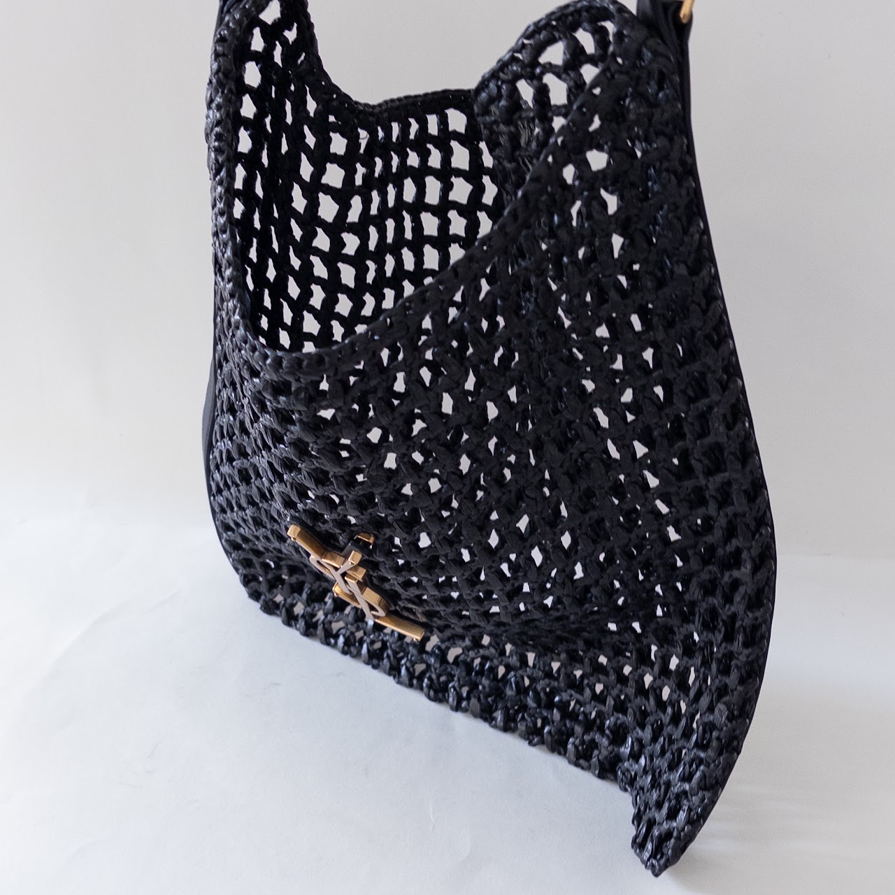 Yves Saint Laurent Oxalis Raffia Tote Bag