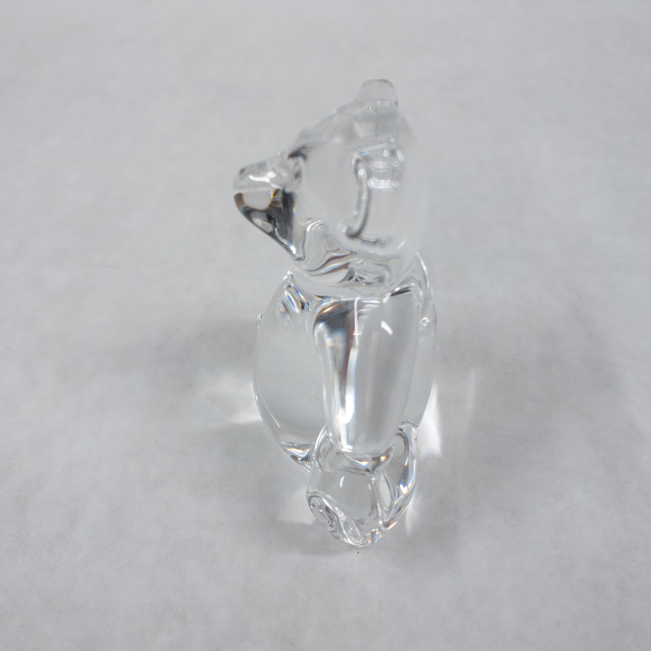 Steuben Crystal Teddy Bear Hand Cooler