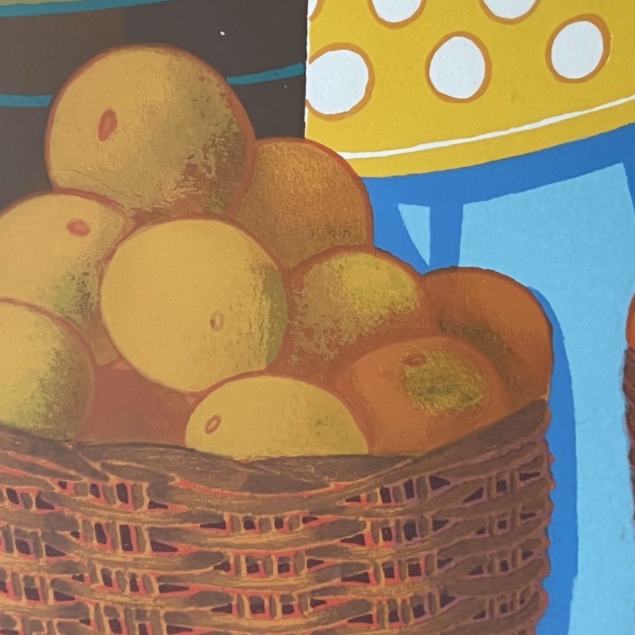 Trinidad Osorio 'Fruit Market II' Signed Serigraph