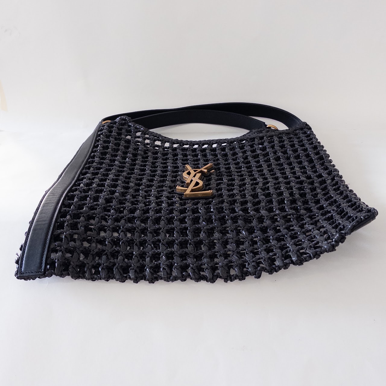 Yves Saint Laurent Oxalis Raffia Tote Bag