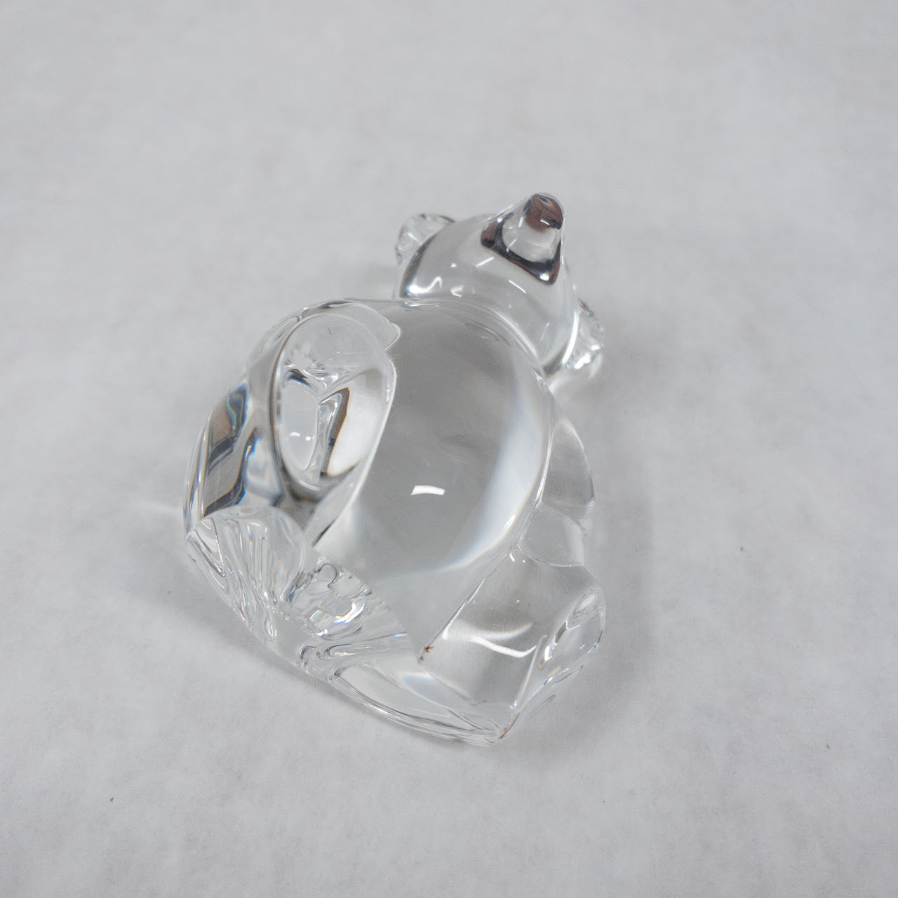 Steuben Crystal Teddy Bear Hand Cooler