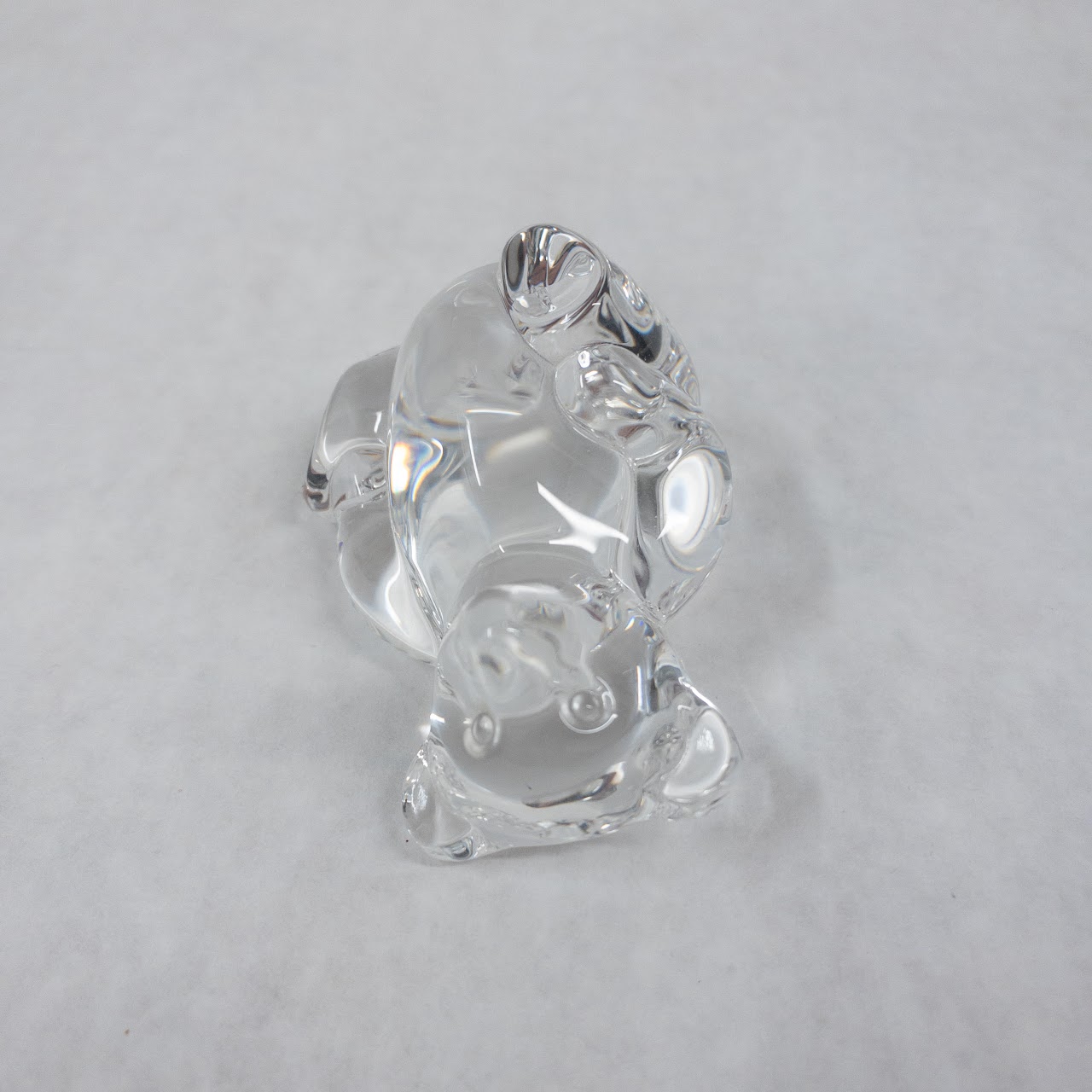 Steuben Crystal Teddy Bear Hand Cooler