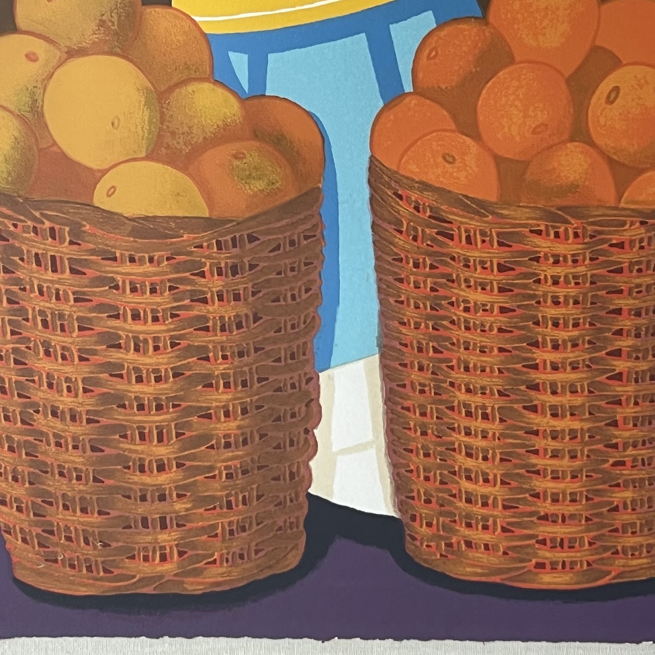 Trinidad Osorio 'Fruit Market II' Signed Serigraph