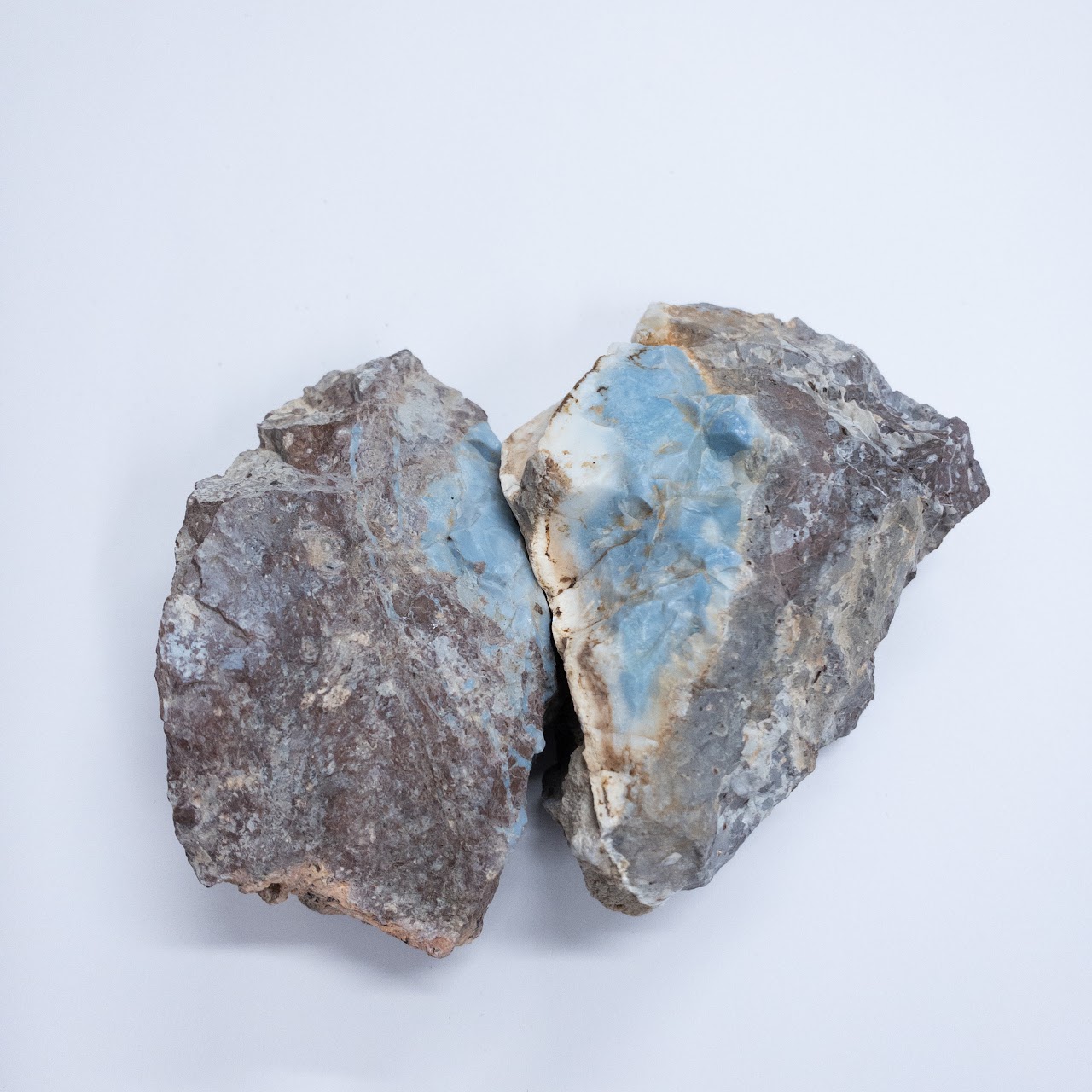 Arizona Blue Opal Medium Pair of Natural Specimens