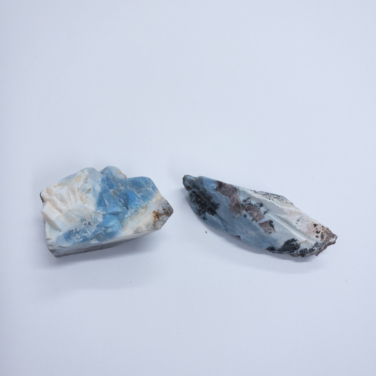 Arizona Blue Opal Small Pair of Natural Specimens