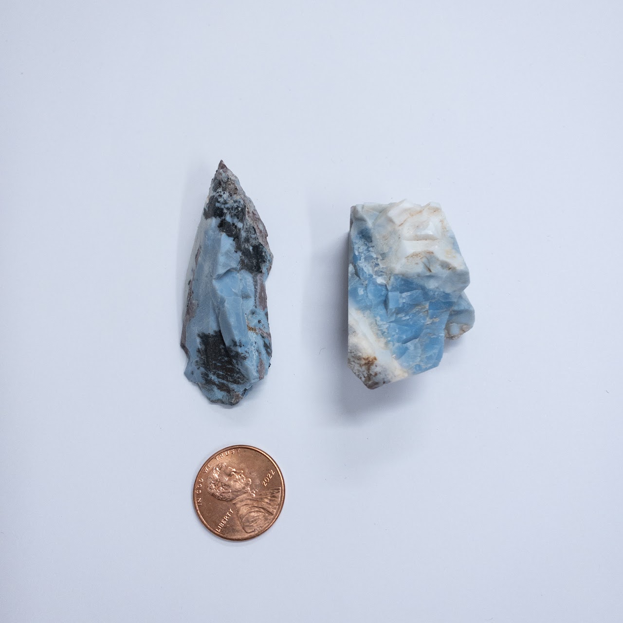 Arizona Blue Opal Small Pair of Natural Specimens