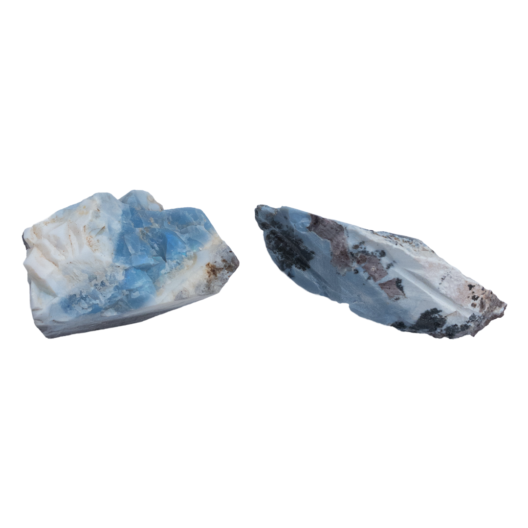 Arizona Blue Opal Small Pair of Natural Specimens