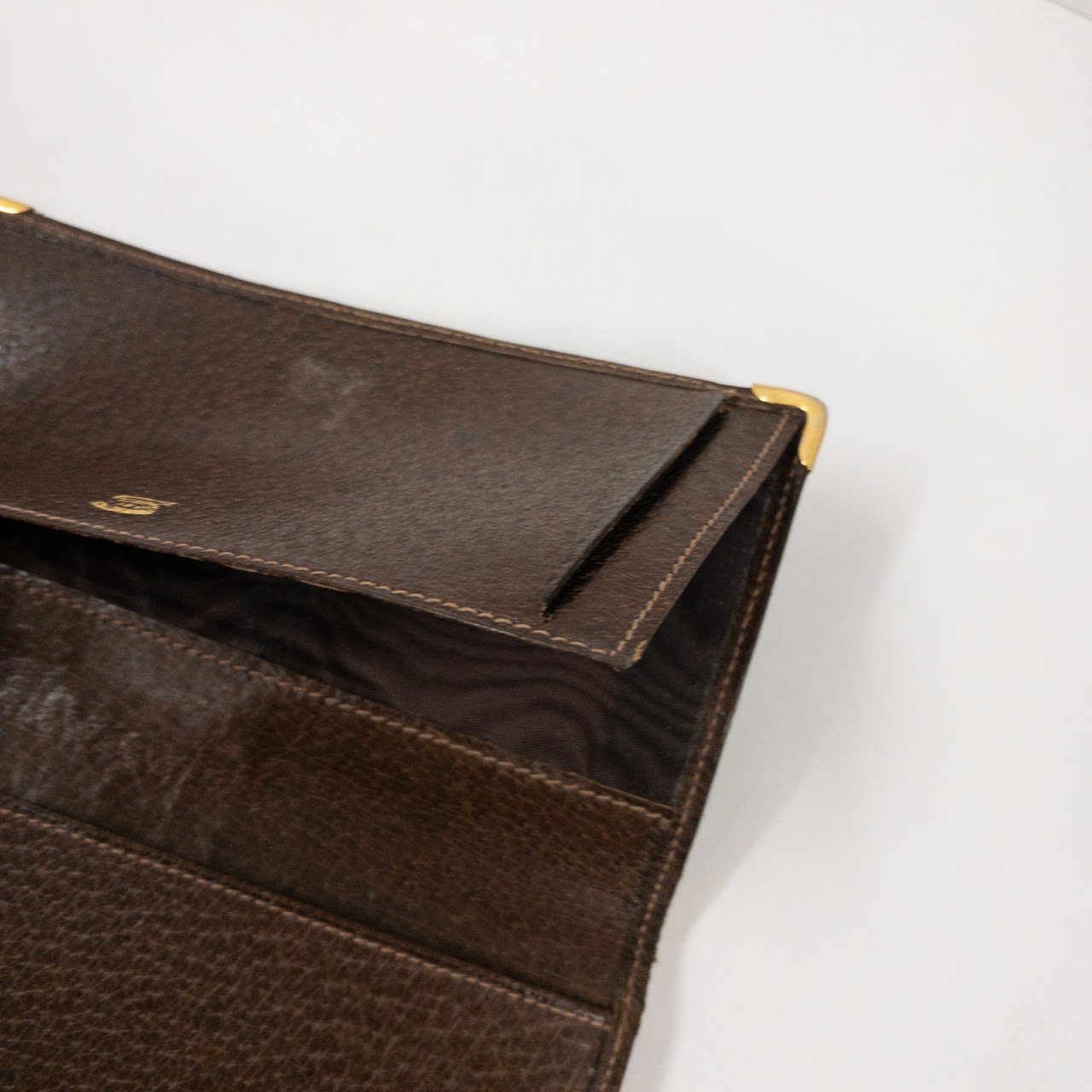 Gucci Vintage Brown Leather Wallet