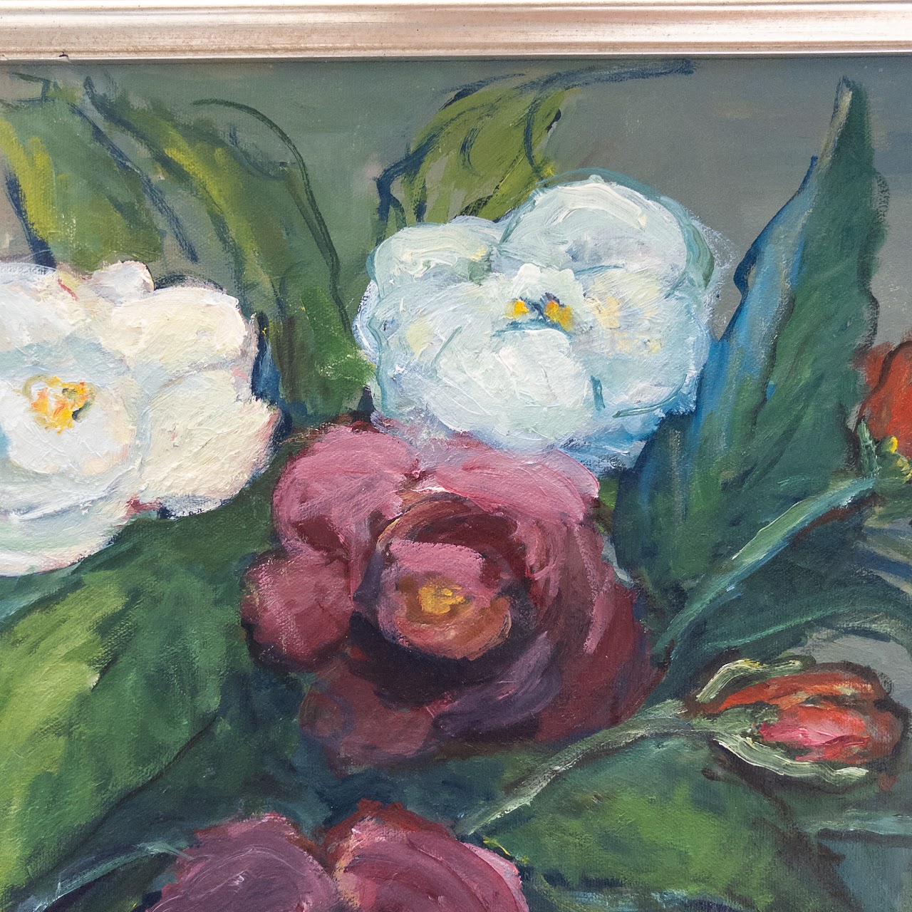 D. Anton Signed Close-Up Floral Still Life