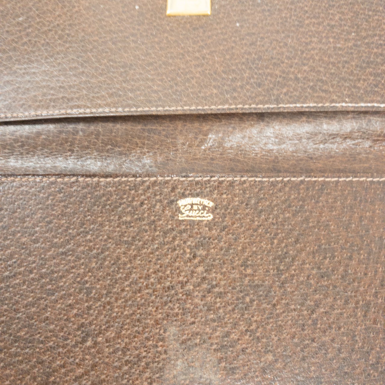 Gucci Vintage Brown Leather Wallet