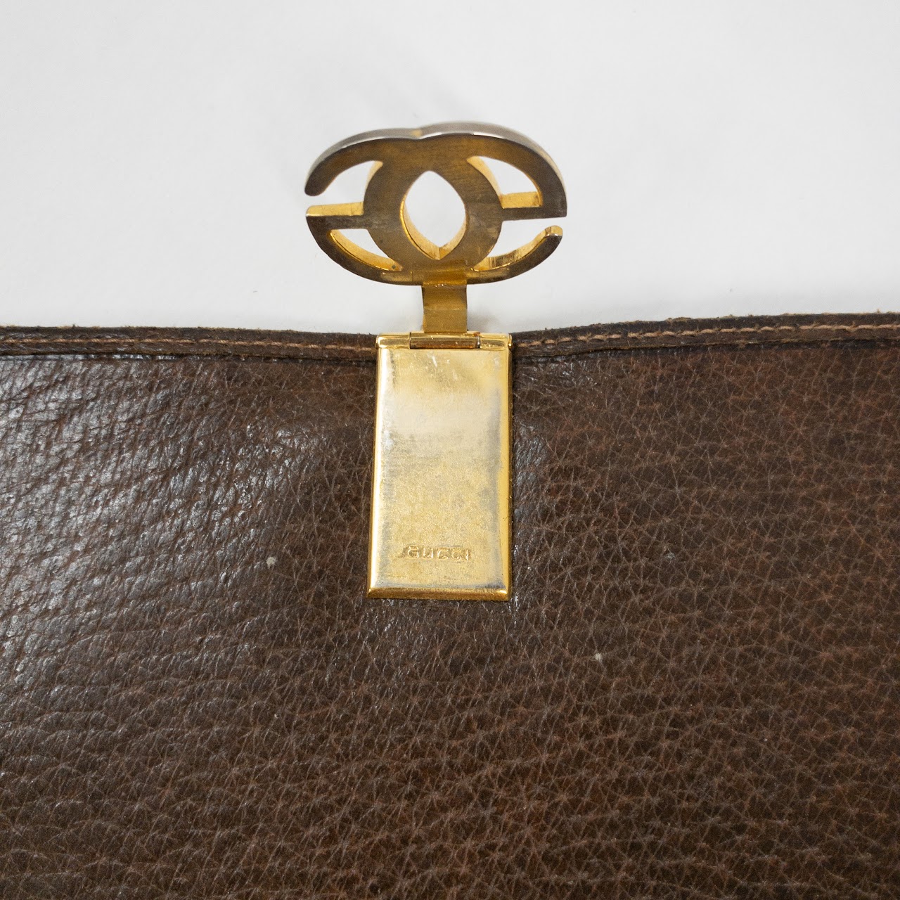 Gucci Vintage Brown Leather Wallet