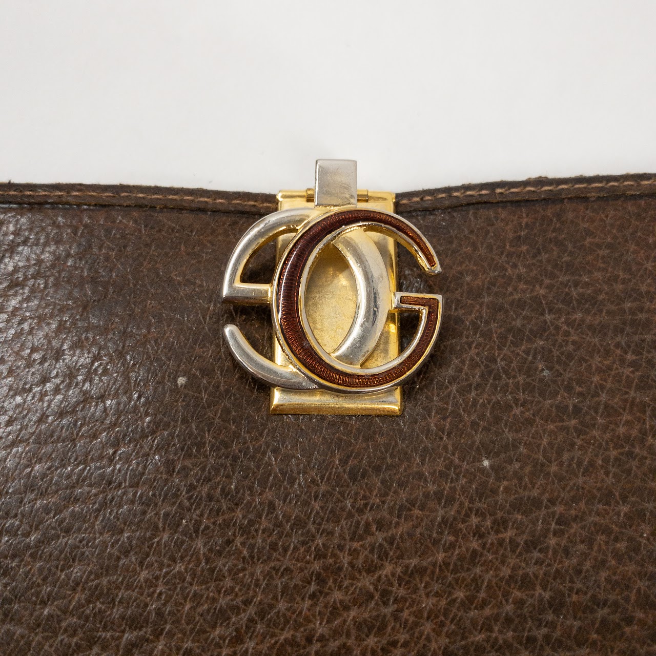 Gucci Vintage Brown Leather Wallet