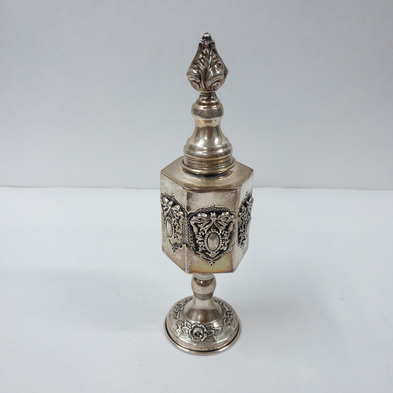 Sterling Silver Hexagonal Havdalah Spice Box