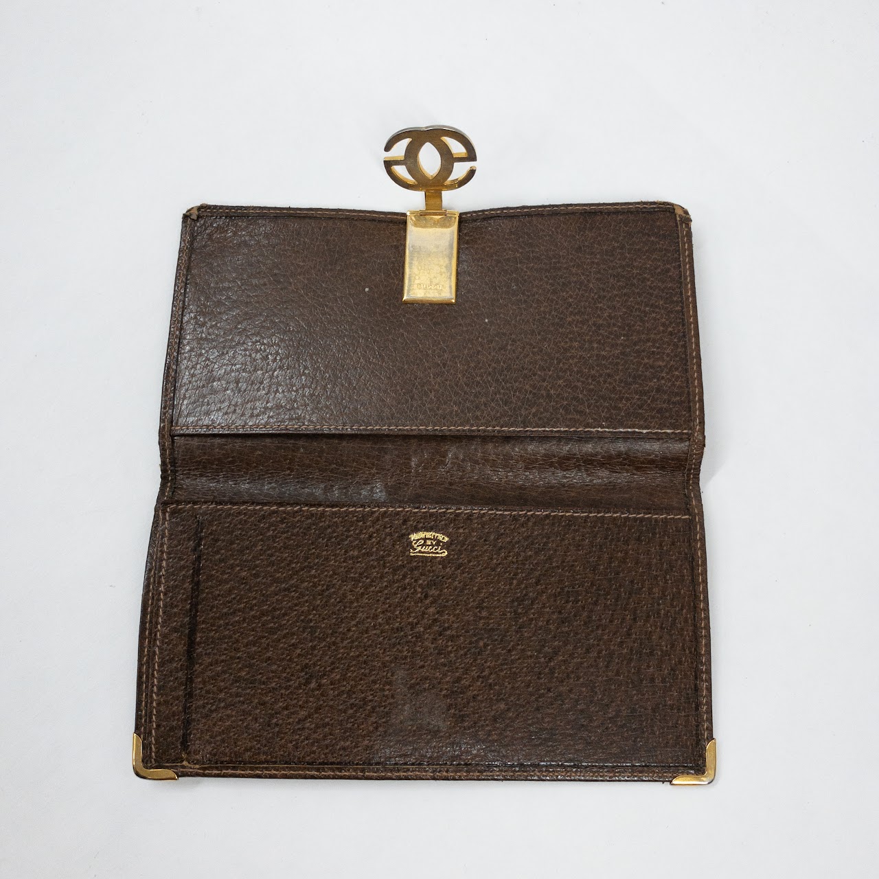 Gucci Vintage Brown Leather Wallet