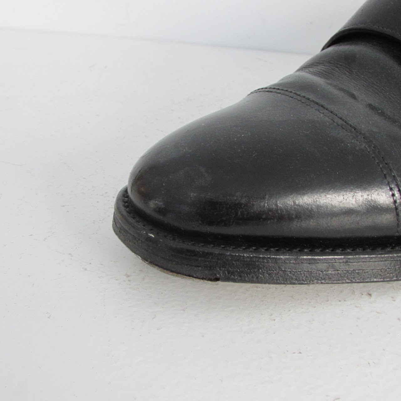 John Lobb Black Buckle Monkstrap Shoes