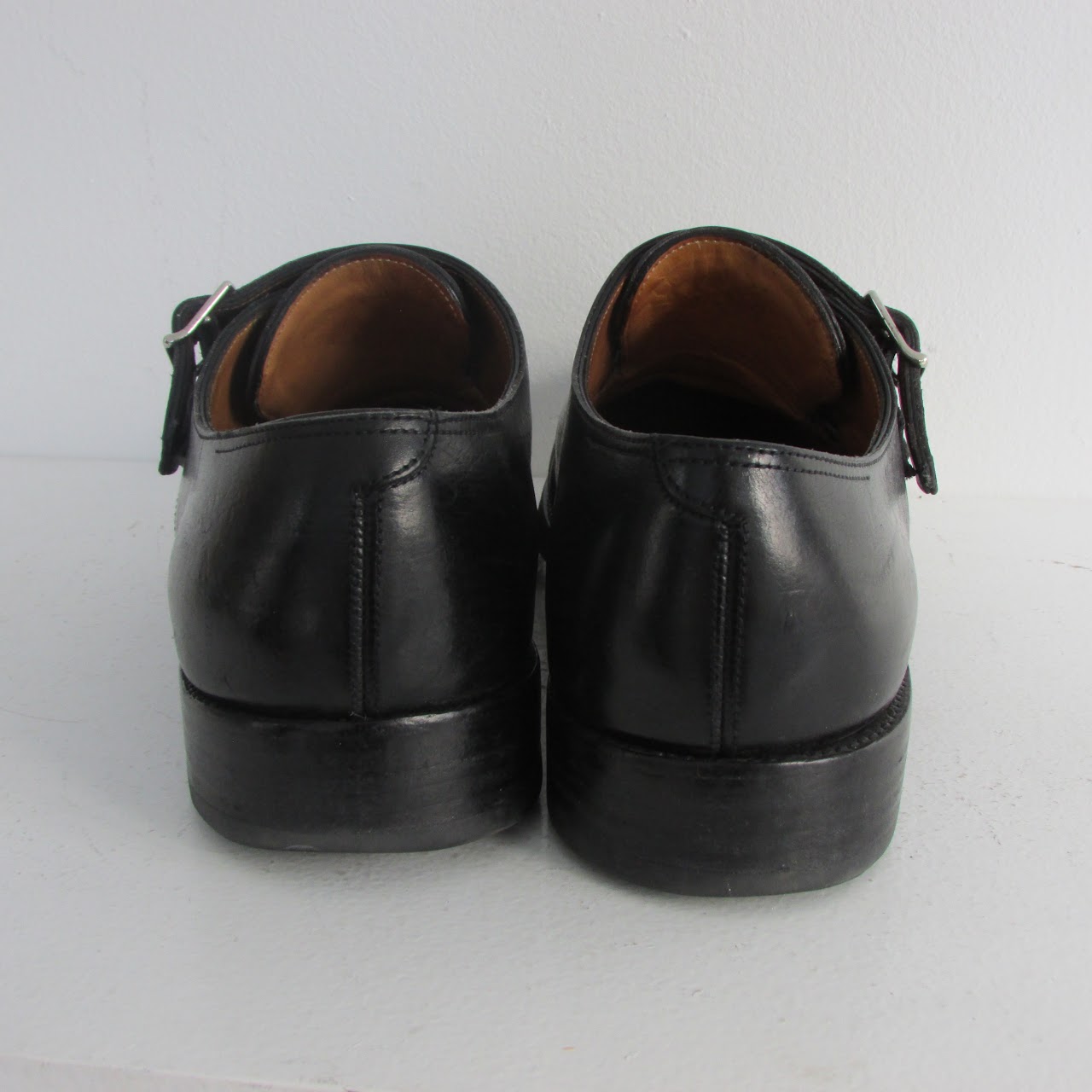 John Lobb Black Buckle Monkstrap Shoes