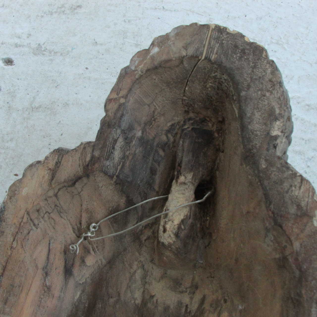 Carved Wood Buddha Head