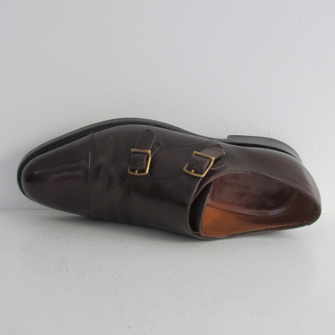 John Lobb Brown Buckle Monkstrap Shoes