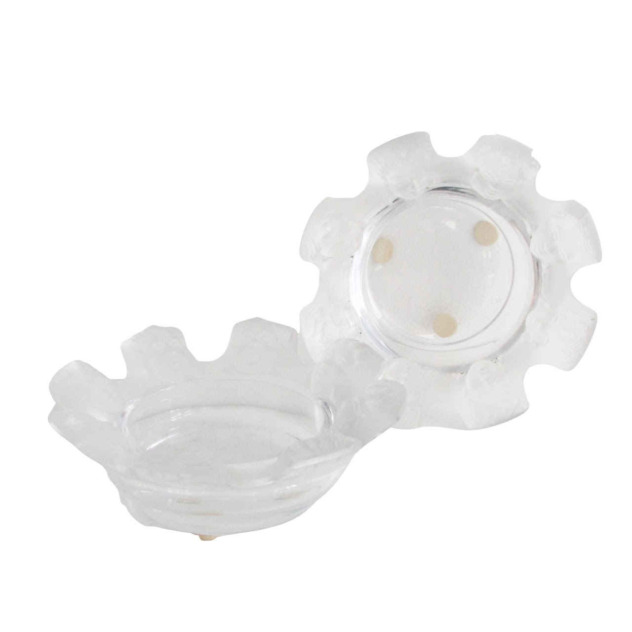 Lalique France st. Nicholas selling Cherub dish