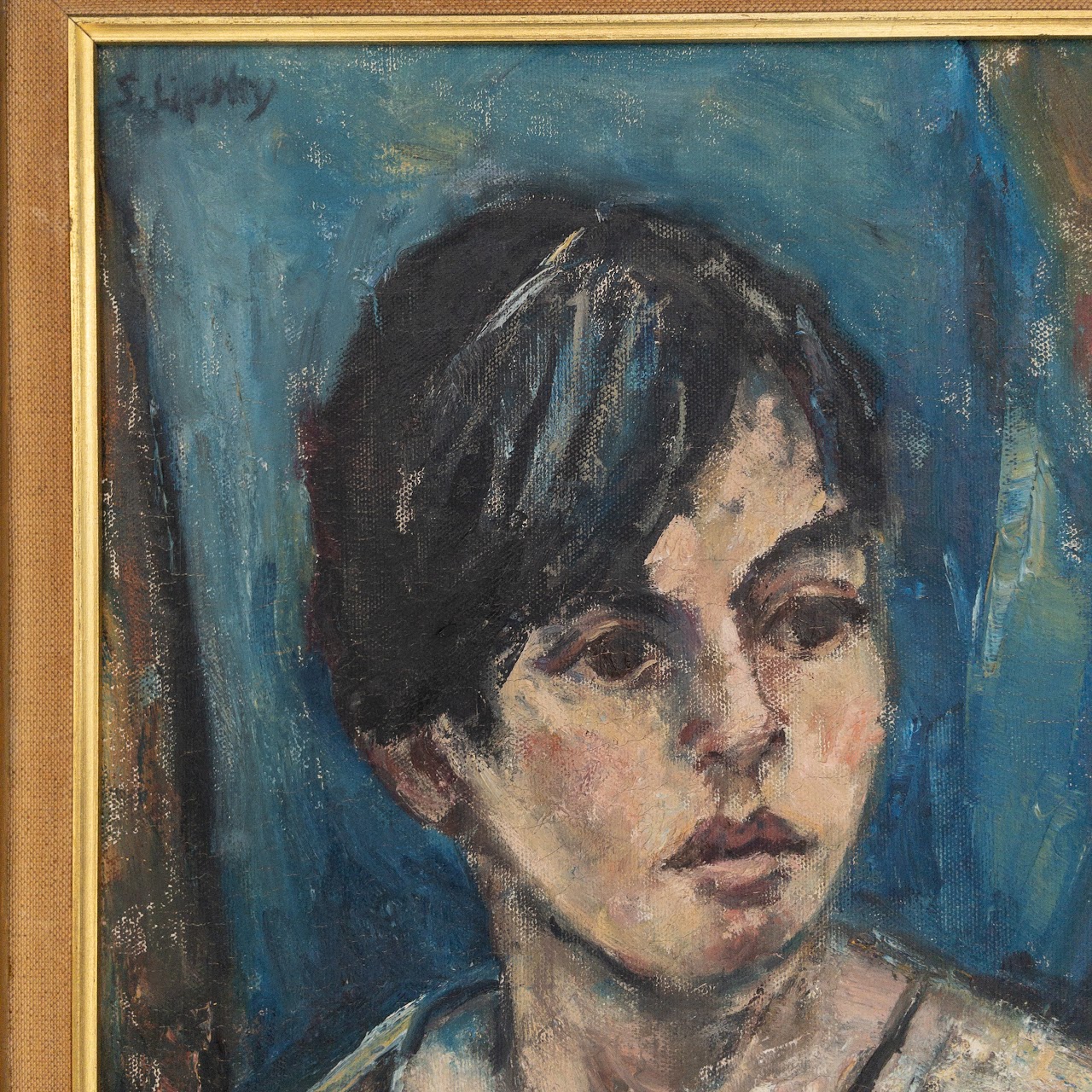 Lipsky Signed Portrait of a Young Boy