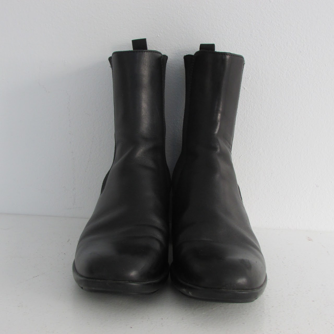 Prada Spandex & Leather Calf Height Boots