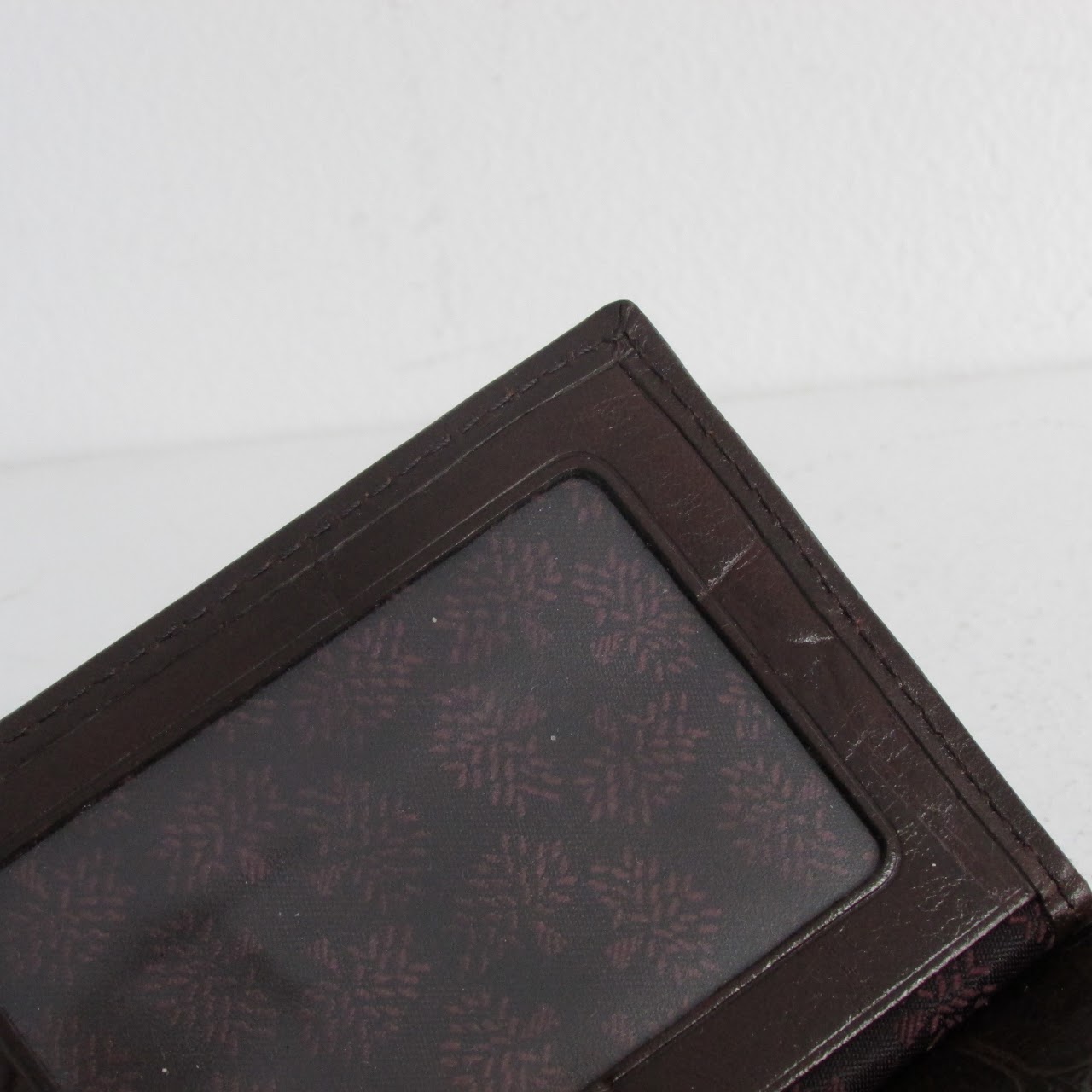 Mulberry Embossed Tri-Fold Leather Wallet