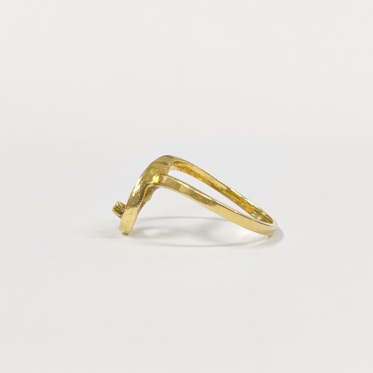 14K Gold & Diamond Loop Ring