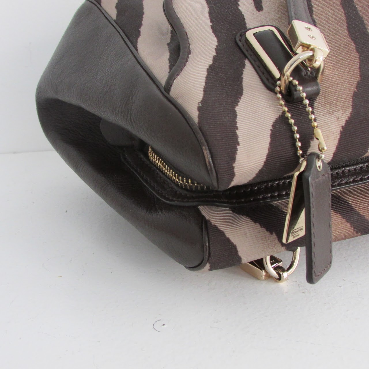 Coach Zebra Print Satchel