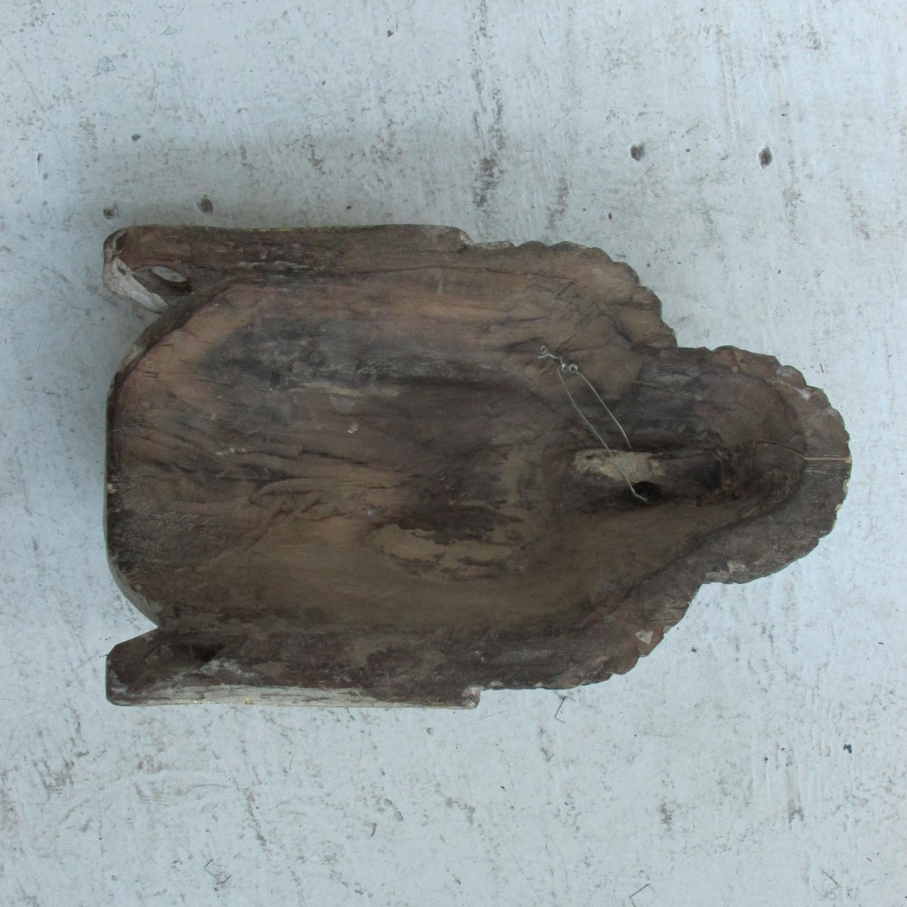 Carved Wood Buddha Head