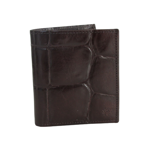 Mulberry Embossed Tri-Fold Leather Wallet